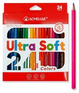 Изображение товара Набор цветных карандашей ACMELIAE Ultra Soft, 24 цвета