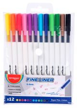 Изображение товара Набор цветных ручек KEYROAD 0,4мм, 12 цветов