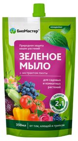 Изображение товара Средство для защиты растений от вредителей «БиоМастер» Зеленое мыло, 350 мл