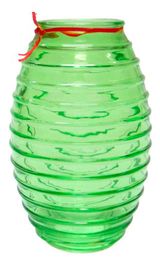 Изображение товара Ваза настольная NinaGlass Лайт Зеленая, 19,5 см