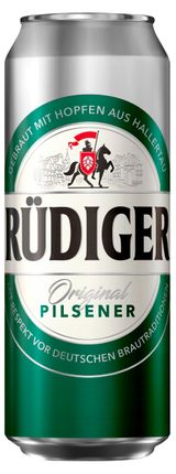 Изображение товара Пиво светлое Rudiger Original Pilsener фильтрованное, 450 мл