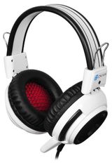 Изображение товара Наушники проводные «Оклик» HS-G300 Armaged с микрофоном черно-белые