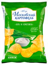 Изображение товара Чипсы картофельные «Московский Картофель» со вкусом лука и сметаны, 240 г