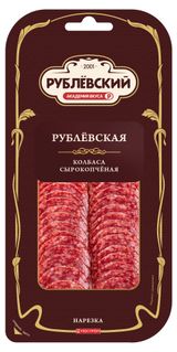 Изображение товара Колбаса сырокопченая «Рублёвский» Рублевская нарезка, 80 г