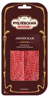 Изображение товара Колбаса сырокопченая «Рублёвский» Лионская нарезка, 80 г