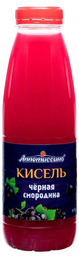 Изображение товара Кисель плодово-ягодный «Аппетиссимо» черная смородина охлажденный, 500 мл