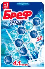 Изображение товара Туалетный блок «Бреф» Сила-Актив Океанский бриз, 3х50 г