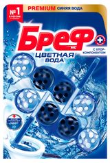 Изображение товара Туалетный блок «Бреф» Цветная Вода С хлор-компонентом 2 блока, 100 г