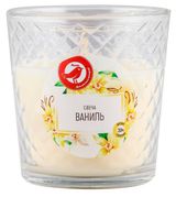 Изображение товара Свеча АШАН Красная птица с ароматом ванили в стакане, 30 ч