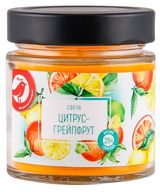 Изображение товара Свеча АШАН Красная птица с ароматом цитруса и грейпфрута в банке, 25 ч
