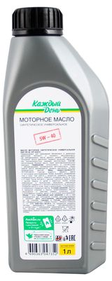 Изображение товара Масло моторное «Каждый день» 5W40 синтетическое, 1 л