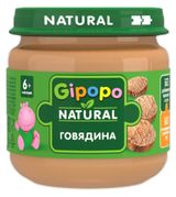 Изображение товара Пюре мясное детское Gipopo говядина с 6 мес., 80 г