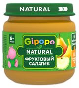 Изображение товара Пюре фруктовое детское Gipopo Фруктовый салатик с 6 мес., 80 г