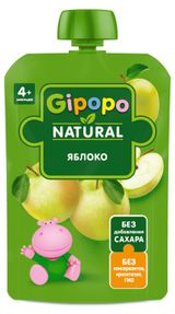 Изображение товара Пюре фруктовое детское Gipopo из яблок с 4 мес., 90 г