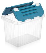 Изображение товара Ящик для хранения Actuel со створками прозрачный микс, 26 л
