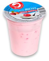 Изображение товара Йогурт АШАН Красная птица с вишней и черешней 2,5% БЗМЖ, 300 г