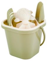Изображение товара Набор для песка Plast Team for Green Republic (ведерко, сито, совочек, грабельки, 4 формочки)