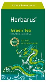 Изображение товара Чай зеленый Herbarus Китайский крупнолистовой, 90 г