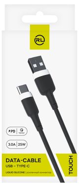 Изображение товара Кабель Red Line USB-TYPE-C 3А черный, 1 м