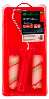 Изображение товара Набор малярный «Сибртех» для работ с эмалями Валик 110 мм + Кювета 150х290 мм