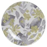 Изображение товара Тарелка десертная Domenik Blooming бело-зеленая, 19 см