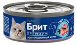 Изображение товара Влажный корм для кошек с чувствительным пищеварением Brit Риет из ягненка, 100 г
