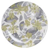 Изображение товара Тарелка обеденная Domenik Blooming бело-зеленая, 24 см