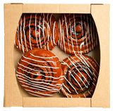 Изображение товара Изделие слоеное хлебобулочное Булочка Вензель сахарный с шоколадом и корицей 4 шт, 550 г