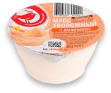 Изображение товара Мусс творожный ложковый АШАН Красная птица с ванилином 3% БЗМЖ, 100 г