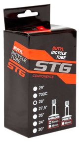 Изображение товара Камера велосипедная STG автониппель 33 мм бутил, 28х1,5/1,75"