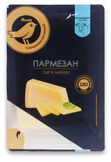 Изображение товара Сыр твердый АШАН Золотая птица Пармезан нарезка 40% БЗМЖ, 125 г