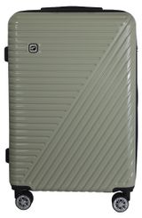 Изображение товара Чемодан жесткий Airport хаки 8 колес, 44х27х65 см, размер M