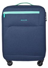 Изображение товара Чемодан мягкий Airport синий 4 колеса, 36х20х55 см, размер S