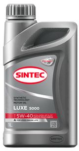 Изображение товара Масло моторное Sintec Luxe 5000 5W-40 A3/B4 SL/CF полусинтетическое, 1 л