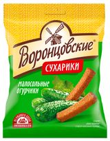 Изображение товара Сухарики ржано-пшеничные «Воронцовские» малосольные огурчики, 120 г