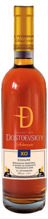 Изображение товара Коньяк Dostoevskiy выдержанный XO Россия, 0,5 л