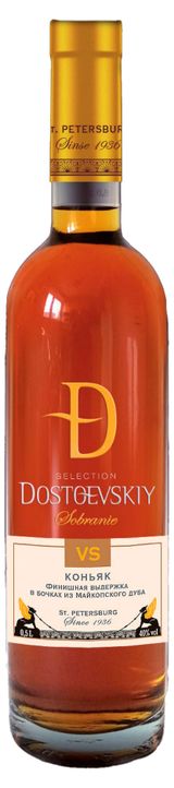 Изображение товара Коньяк Dostoevskiy четырехлетний VS Россия, 0,5 л