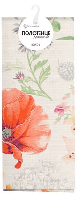 Изображение товара Полотенце кухонное «Коллекция» Цветы, 40х70 см