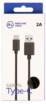 Изображение товара Кабель Red Line USB -Type-C черный, 1 м