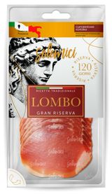 Изображение товара Корейка свиная сыровяленая Solemici Gran Riserva Lombo Ломбо из свинины нарезка, 50 г