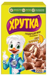 Изображение товара Готовый завтрак «ХРУТКА» Подушечки со вкусом банана, 220 г