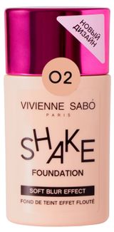 Изображение товара Тональный крем с натуральным блюр эффектом Vivienne Sabo Shakefoundation тон 02