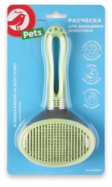 Изображение товара Расческа для собак АШАН Красная птица, 19х10,3 см