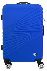 Изображение товара Чемодан жесткий Airport 4 колеса синий, размер M