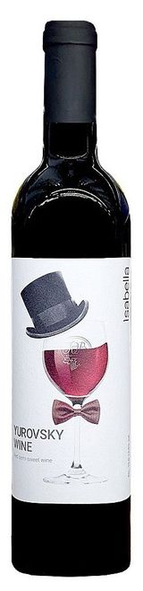 Изображение товара Вино «Юровский» Изабелла красное полусладкое Россия, 0,7 л