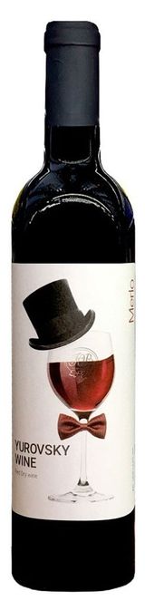 Изображение товара Вино «Юровский» Мерло красное сухое Россия, 0,7 л