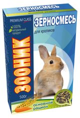 Изображение товара Зерносмесь для кроликов «Зооник» Основной рацион, 400 г