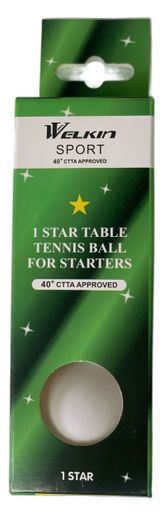 Изображение товара Набор мячей для настольного тенниса Welkin 1 Звезда, 3 шт