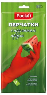 Изображение товара Перчатки Paclan Practi с запахом арбуза, р S