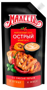 Изображение товара Соус кулинарный майонезный «МАХЕЕВЪ» Острый со смесью перцев охлажденный, 200 г